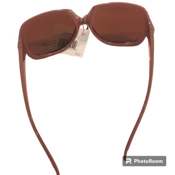 Sunglasses Light Brown Tan Oversized Round Square Rectangle Full Rim - Picture 14 of 16